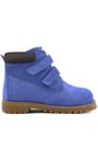 Rakerplus Neson Genuine Leather Dark Blue Kids Boots with Velcro