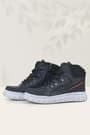 Rakerplus Black Genuine Leather Zippered Kids Boots