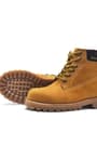 Rakerplus Genuine Leather Comfortable Yellow Zipped Unisex Kids Ankle Boots