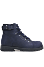 Rakerplus Griffon Navy Blue Genuine Leather Zipper Boys' Collage Boots