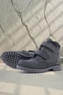 Rakerplus Pixel Genuine Leather Black Nubuck Velcro Boys' Boots