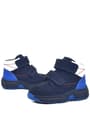 Rakerplus Genuine Leather Navy Blue Banded Furry Kids Sports Boot