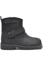 Rakerplus Black Genuine Leather Zipper Kids Boots's Boots
