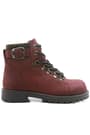 Rakerplus Griffon Genuine Leather Children's Boots Zipped Furred Dark Red