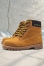 Rakerplus Genuine Leather Comfortable Yellow Zipped Unisex Kids Ankle Boots