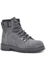 Rakerplus Griffon Genuine Leather Grey Zipper Winter Boots Unisex Infant Size