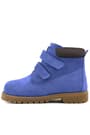 Rakerplus Neson Genuine Leather Dark Blue Kids Boots with Velcro