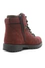 Rakerplus Griffon Genuine Leather Children's Boots Zipped Furred Dark Red