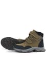 Rakerplus Genuine Leather Trekking Brown Banded Boots For Boys