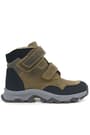 Rakerplus Genuine Leather Trekking Brown Banded Boots For Boys