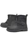 Rakerplus Black Genuine Leather Zipper Kids Boots's Boots