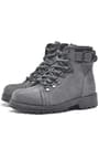 Rakerplus Griffon Genuine Leather Grey Zipper Winter Boots Unisex Infant Size
