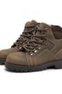 Rakerplus Genuine Leather Sand Colour Zippered Fur-Lined Kids Boots