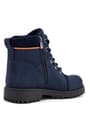 Rakerplus Minotor Genuine Leather Navy Blue Zippered Kids Boots