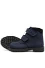 Rakerplus Sentor Genuine Leather Navy Blue Fur-Lined Velcro Kids Boots