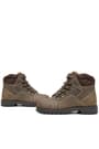 Rakerplus Genuine Leather Sand Colour Zippered Fur-Lined Kids Boots
