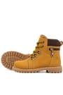 Rakerplus Minotor Genuine Leather Yellow Zippered Kids Boots