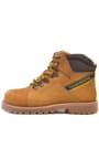 Rakerplus Genuine Leather Yellow Lace-Up Fur-Lined Combat
