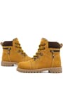 Rakerplus Minotor Genuine Leather Yellow Zippered Kids Boots