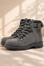 Rakerplus Griffon Genuine Leather Zippered Winter Unisex Kids Boots 2.36