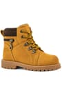 Rakerplus Minotor Genuine Leather Yellow Zippered Kids Boots