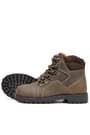 Rakerplus Genuine Leather Sand Colour Zippered Fur-Lined Kids Boots