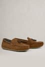 Rakerplus Tan Color Brown Boys Loafers with Velcro