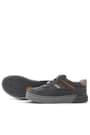 Rakerplus Gri Hakiki Deri Bağcıklı Gri Tabanlı Çocuk Sneaker Ayakkabı