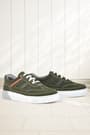 Rakerplus Genuine Leather Khaki Green Kids Casual Sports School Shoes