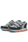 Rakerplus Hakiki Deri Gri Siyah Çocuk Sneakers Spor Ayakkabı