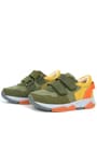 Rakerplus Genuine Leather Khaki Orange Yellow Kids Sneakers Sport Shoes