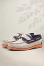 Rakerplus Simurg Genuine Leather Navy Blue Sand Color Boys' Shoes