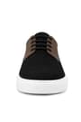 Rakerplus Genuine Leather Black Brown Elastic Boys' Casual Shoes
