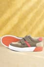 Rakerplus Genuine Leather Beige Color Boy's Sport Shoes