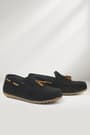 Rakerplus Black Brown Suede Men's Moccasins Shoes