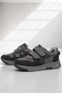 Rakerplus Genuine Leather Gray Kids Sneakers Sports Shoes