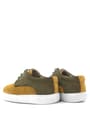 Rakerplus Genuine Leather Mustard Yellow Khaki Lace-Up Boy's Casual Shoes