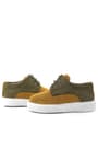 Rakerplus Genuine Leather Mustard Yellow Khaki Lace-Up Boy's Casual Shoes