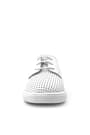 Rakerplus Genuine Leather White Lace-Up Boy's Casual Shoes