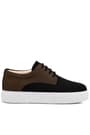 Rakerplus Genuine Leather Black Brown Elastic Boys' Casual Shoes