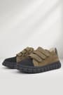 Rakerplus Genuine Leather Sand Color Velcro Kids Casual Sports School Shoes