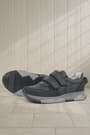 Rakerplus Black Genuine Leather Sportts School Shoes For Kids