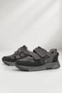 Rakerplus Genuine Leather Gray Kids Sneakers Sports Shoes