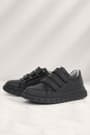 Rakerplus Genuine Leather Black Banded Sportts Shoes For Boys
