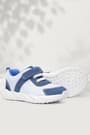 Rakerplus Genuine Leather Cream Navy Blue Velcro Children's Sports Shoes