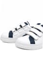 Rakerplus Genuine Leather White Banded Kids Casual Sports School Shoes