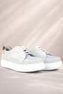 Rakerplus Genuine Leather Grey Laced Up Kids School Shoes