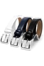 Classic Metal Buckle Black Patent Leather Boy's Belt