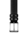 Classic Metal Buckle Black Patent Leather Boy's Belt