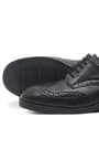 Rakerplus Titan Matte Black Lace up School Young Men's Shoes